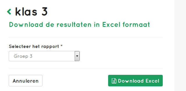 Schoolrapporten downloaden in Excelformaat